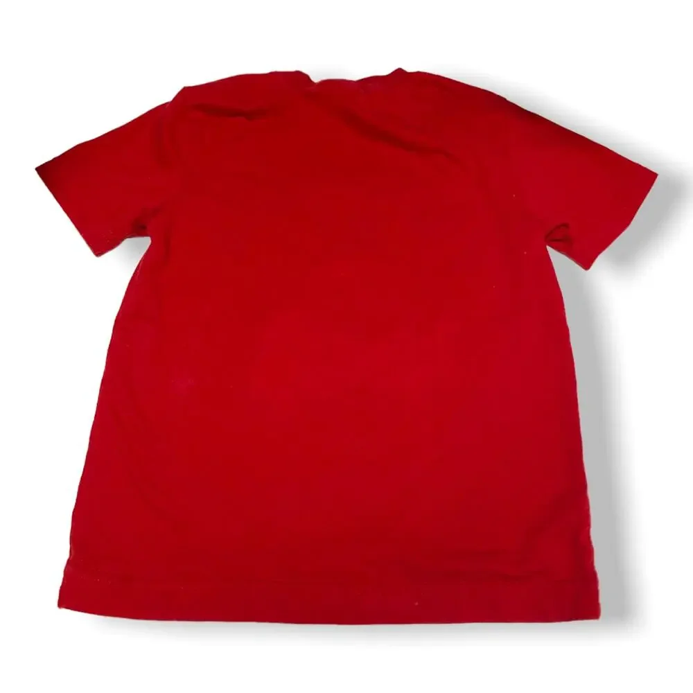Gymboree‎ Boys Shirt Size 4 Red Snowman Chillin' Tee Top Sunglasses Scarf